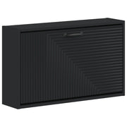 Mobiletto per Scarpe da Muro HAARLEM 71 x 17 x 43 cm Nero 896846