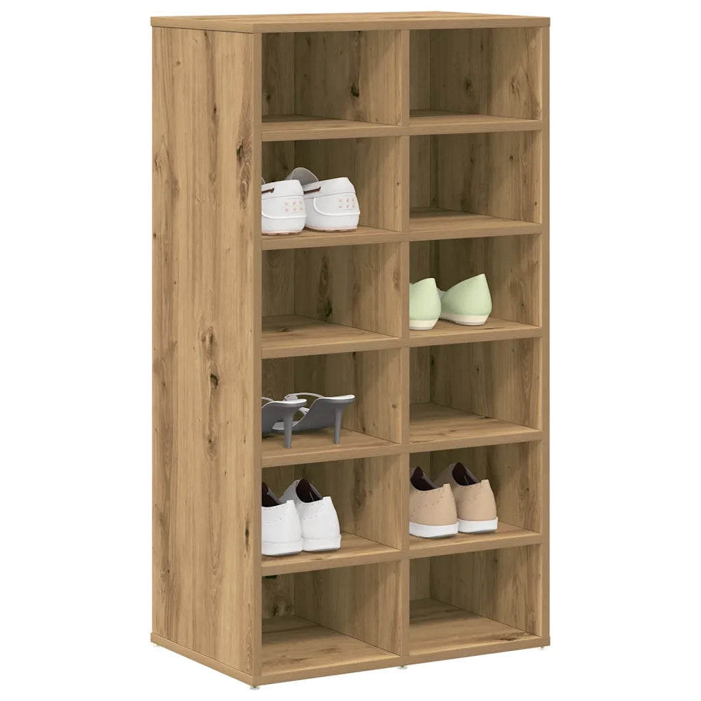 Scarpiera | Mobile per scarpe Rovere Artigianale 54x34x100,5 cm in Truciolato