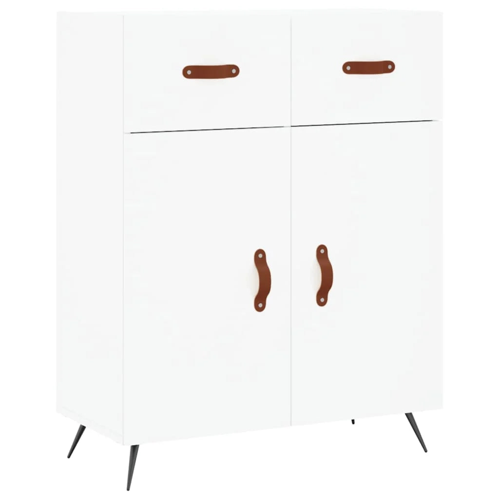 Buffet credenza cassettiera mobiletto mobile contenitore organizer cucina soggiorno salotto alto 69,5 x 34 x 180 cm legno ingegnerizzato bianco 02_0032608
