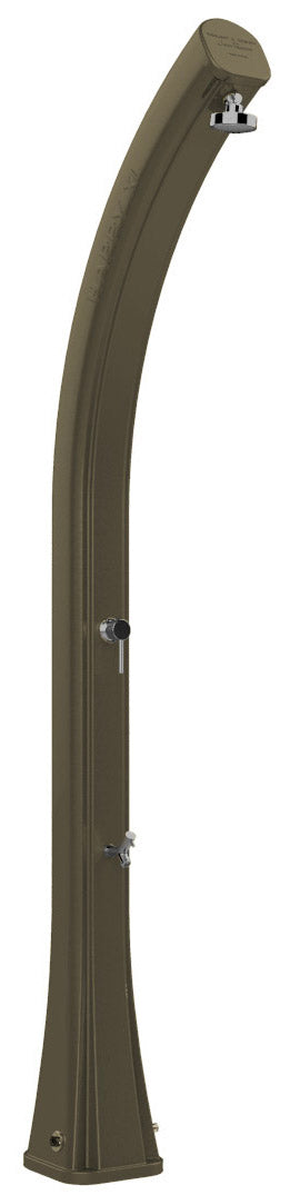 Doccia Solare da Giardino 44L Miscelatore e Lavapiedi Arkema Happy XL Dove Grey