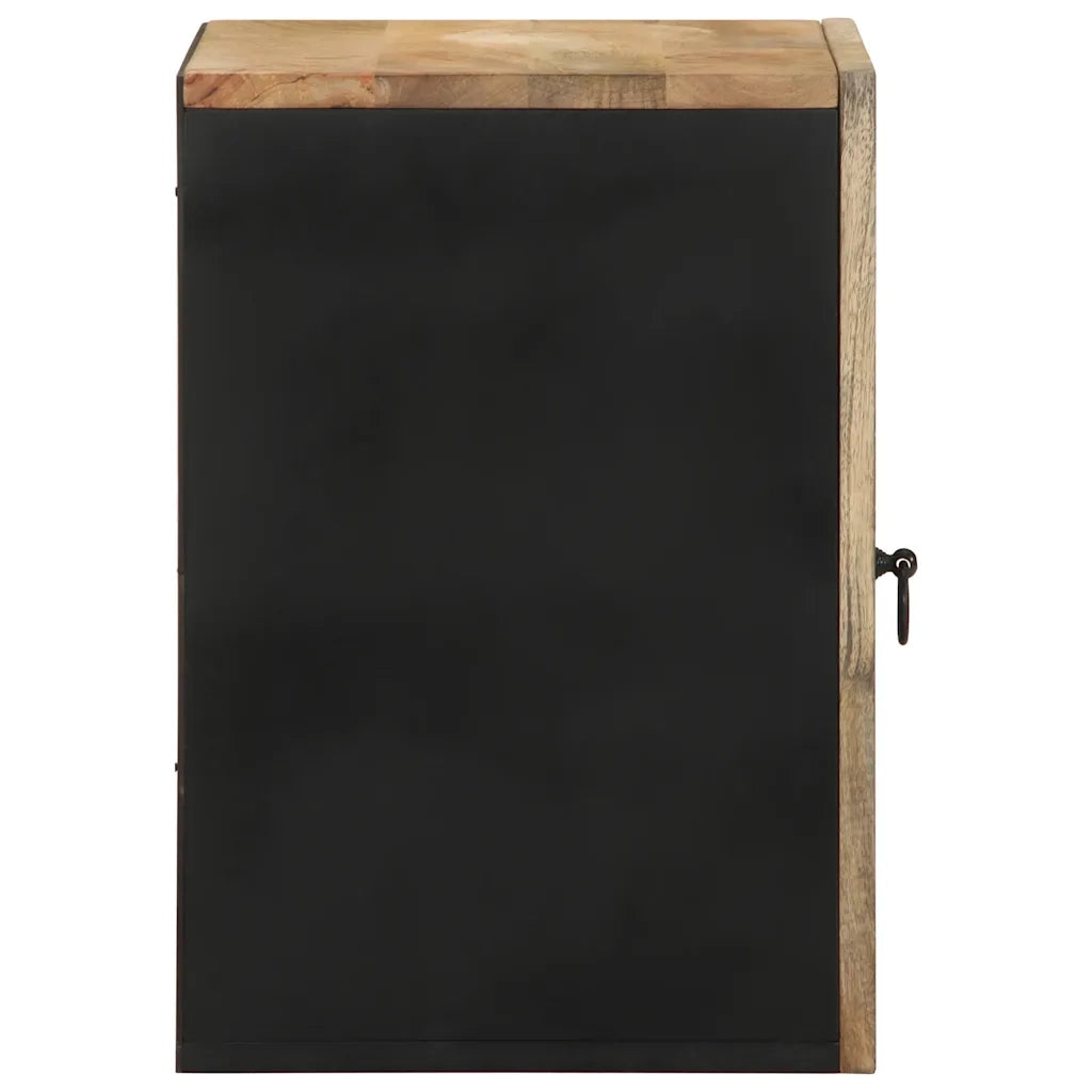 Armoire de salle de bain suspendue bois massif manguier