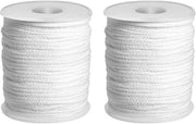 Lonti a cera 2 pezzi - Fumogeni in cotone 61M - Senza fumo - Manufatti a mano - Per candele profumate - Buona stabilità di combustione - Per candele