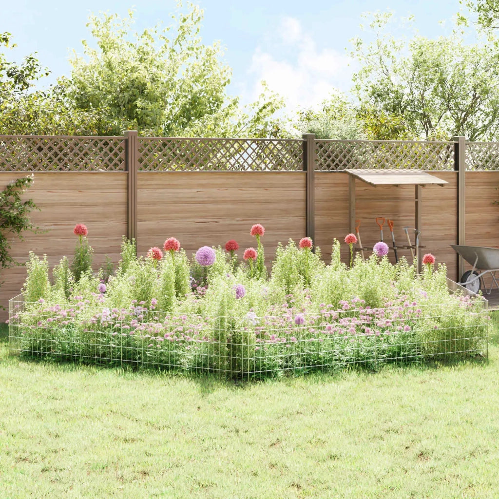Recinzione da Giardino con Picchetti 24 pcs 115 x 50 cm Mesh 3438050