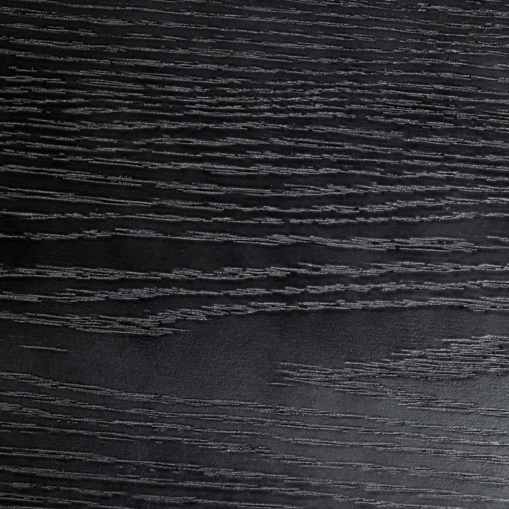 Tavolino da caffè con piano in MDF nero impiallacciato 80 x 80 cm Design moderno per soggiorno