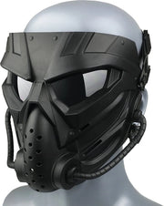 Maschera Tattica Completa del Volto - Stile Steampunk, con Occhiali Respiratori - Accessorio Airsoft e Costume da Festa
