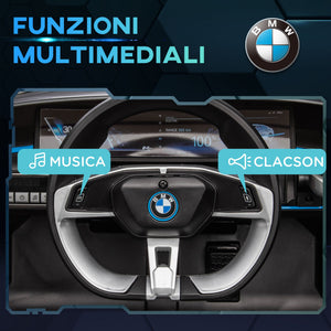 Macchina Elettrica per Bambini 12V con Licenza BMW I4 Nera