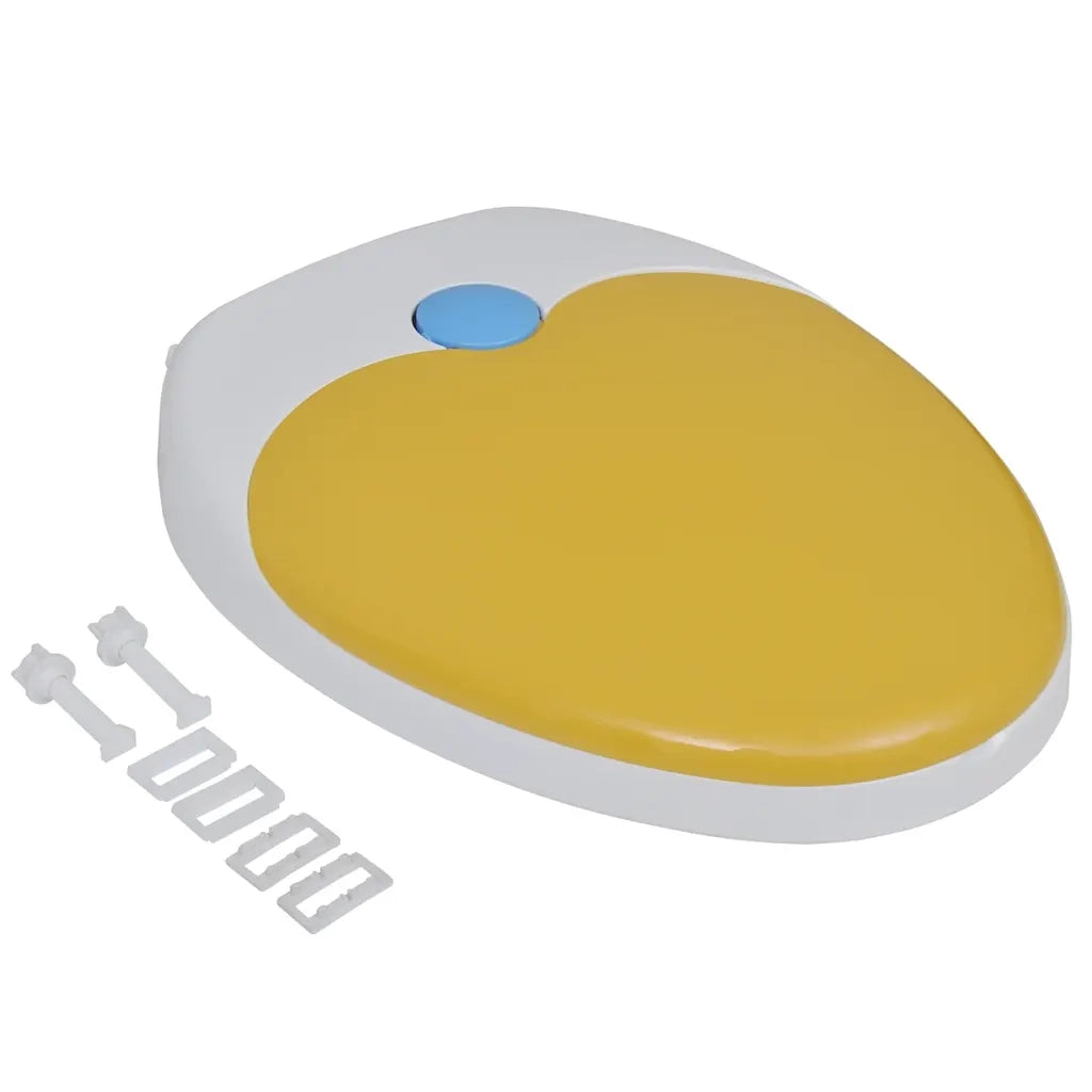 Copriwater Ammortizzato Bianco e Giallo per Adulti/Bambini CFW2747666