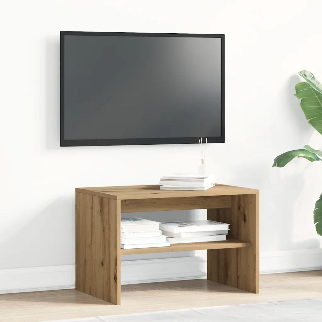 Mobile TV-Credenza per TV-Console TV Rovere Artigianale 60x40x40 cm Legno Multistrato