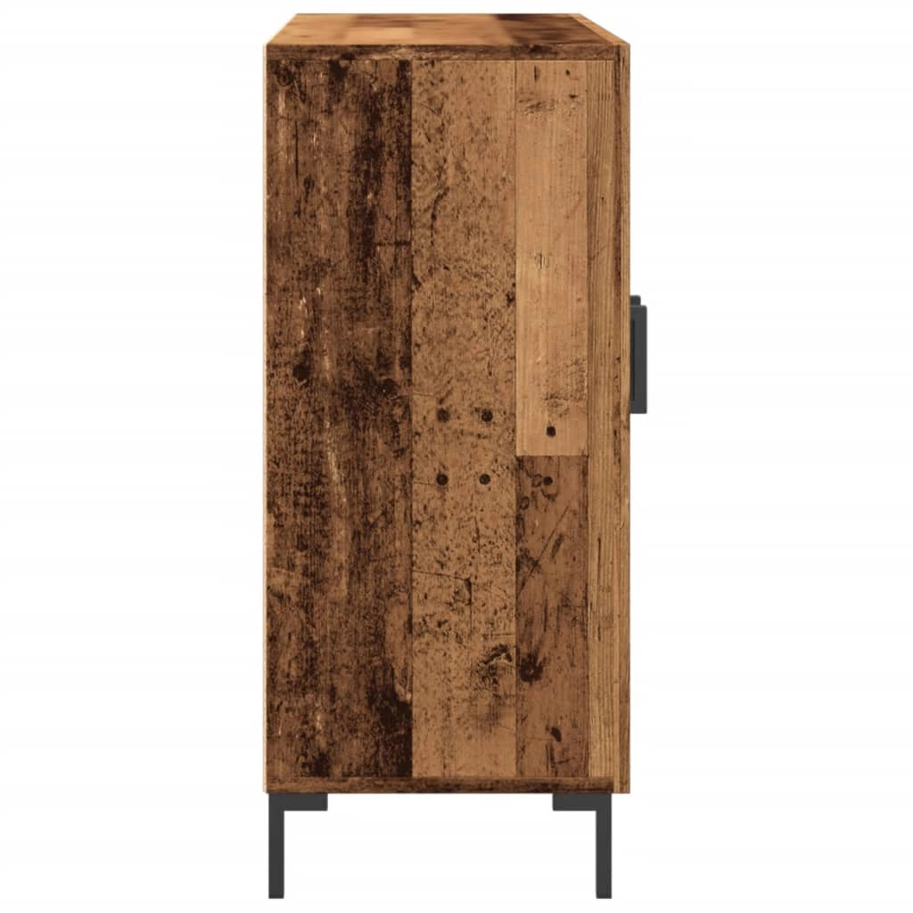 Buffet credenza cassettiera armadio mobile contenitore organizer cucina soggiorno salotto legno vecchio 90 x 34 x 80 cm legno ingegnerizzato marrone 02_0036613