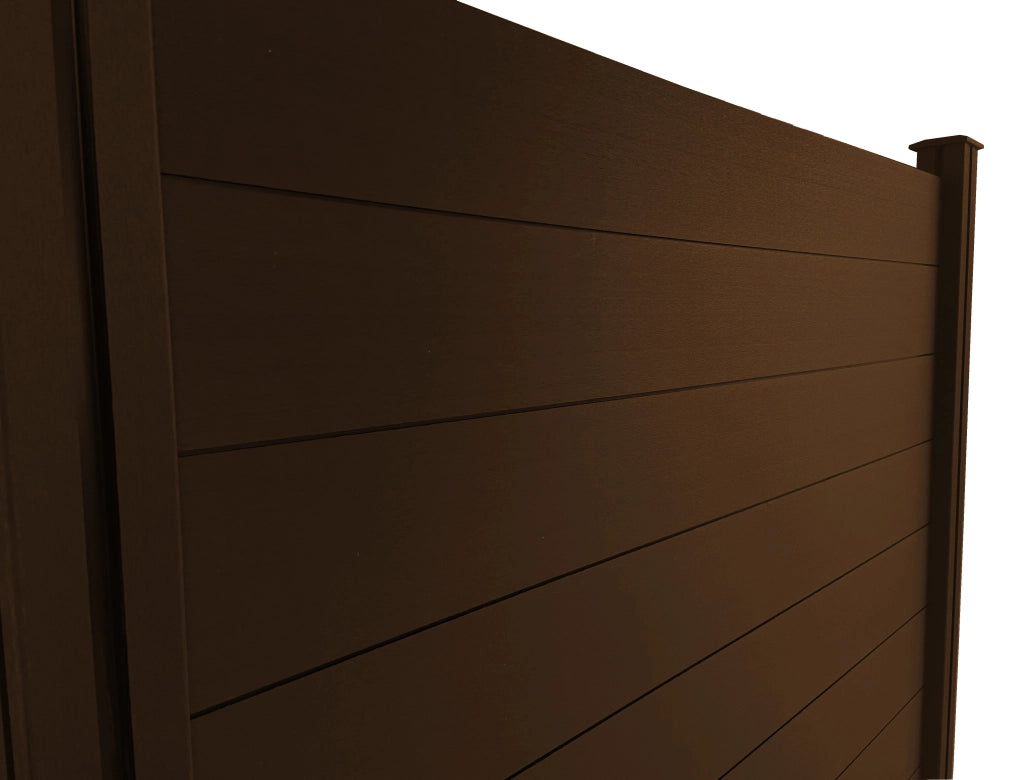 Listoni WPC L196xH183cm per recinzione colore Rovere listone 205x1805mm spessore 20mm