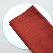 Quattro pezzi di tovagliolo di cotone, riquadri di waffle e tovaglioli, kit per creare un tovagliolo caldo con tovagliolo decorato, arancione sbiadito 38CM