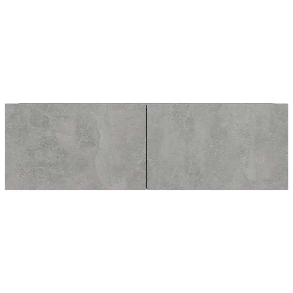 Mobile TV multimediale mensola TV credenza mobile TV sala da pranzo soggiorno camera da letto 4 pezzi 100 x 30 x 30 cm legno ingegnerizzato grigio 02_0028697
