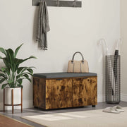 Panca per ingresso con porta Quercia Affumicata 80 x 38 x 46 cm