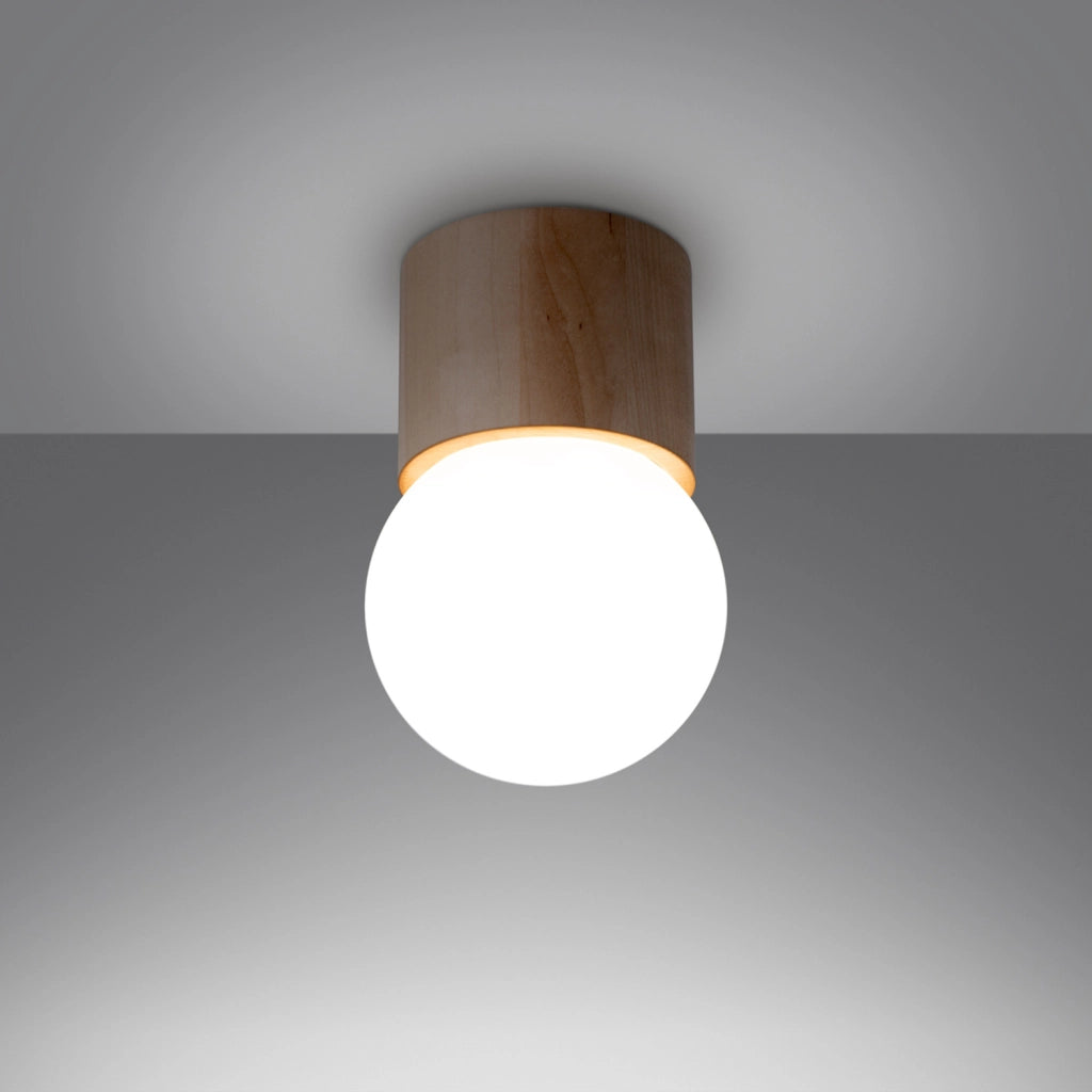 Plafoniera Zenito Pure Lume legno naturale G9 8W PU1190