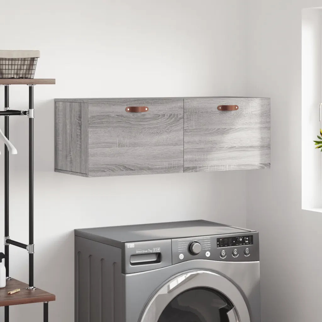 Armadietto a Muro | Mobile a Parete Grigio Sonoma 100x36,5x35 cm Legno Multistrato