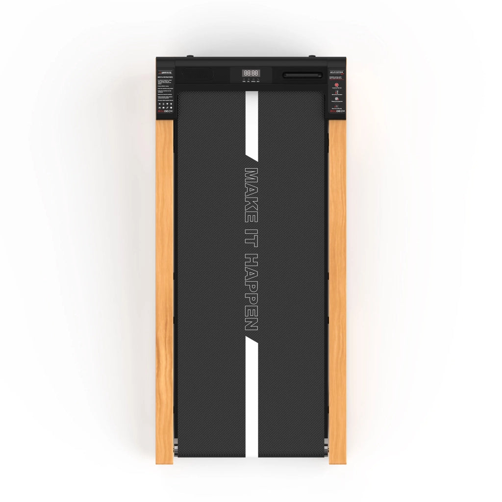 Zenith - Tapis Roulant Salvaspazio con inclinazione fissa 2,5HP max 6 Km/h con Display LCD e Altoparlanti Bluetooth