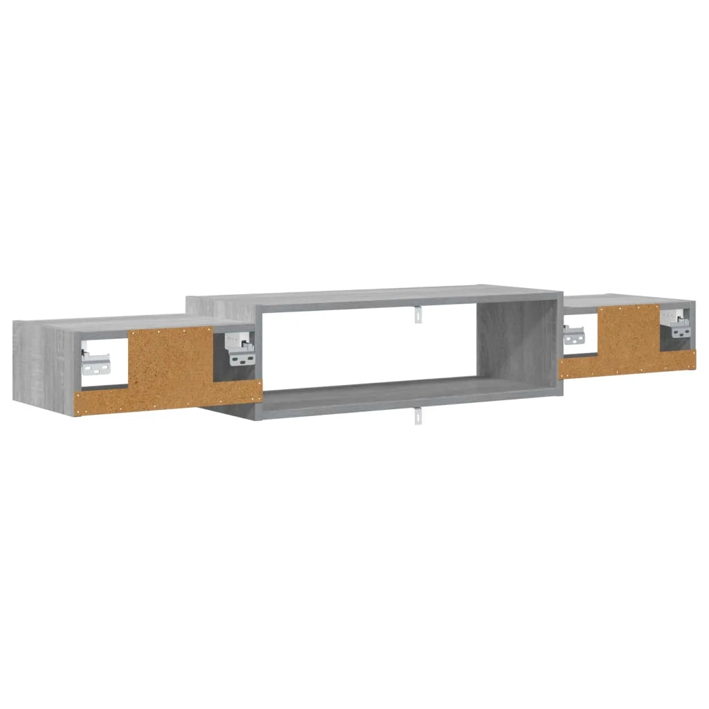 Mobile TV da Parete A parete Sonoma grigio 140 x 28 x 21 cm 8006002