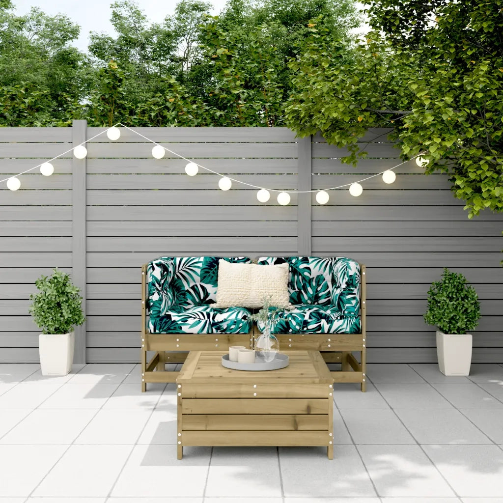 Set Divani da Giardino 3 pz in Legno Impregnato di Pinocod mxl 92791