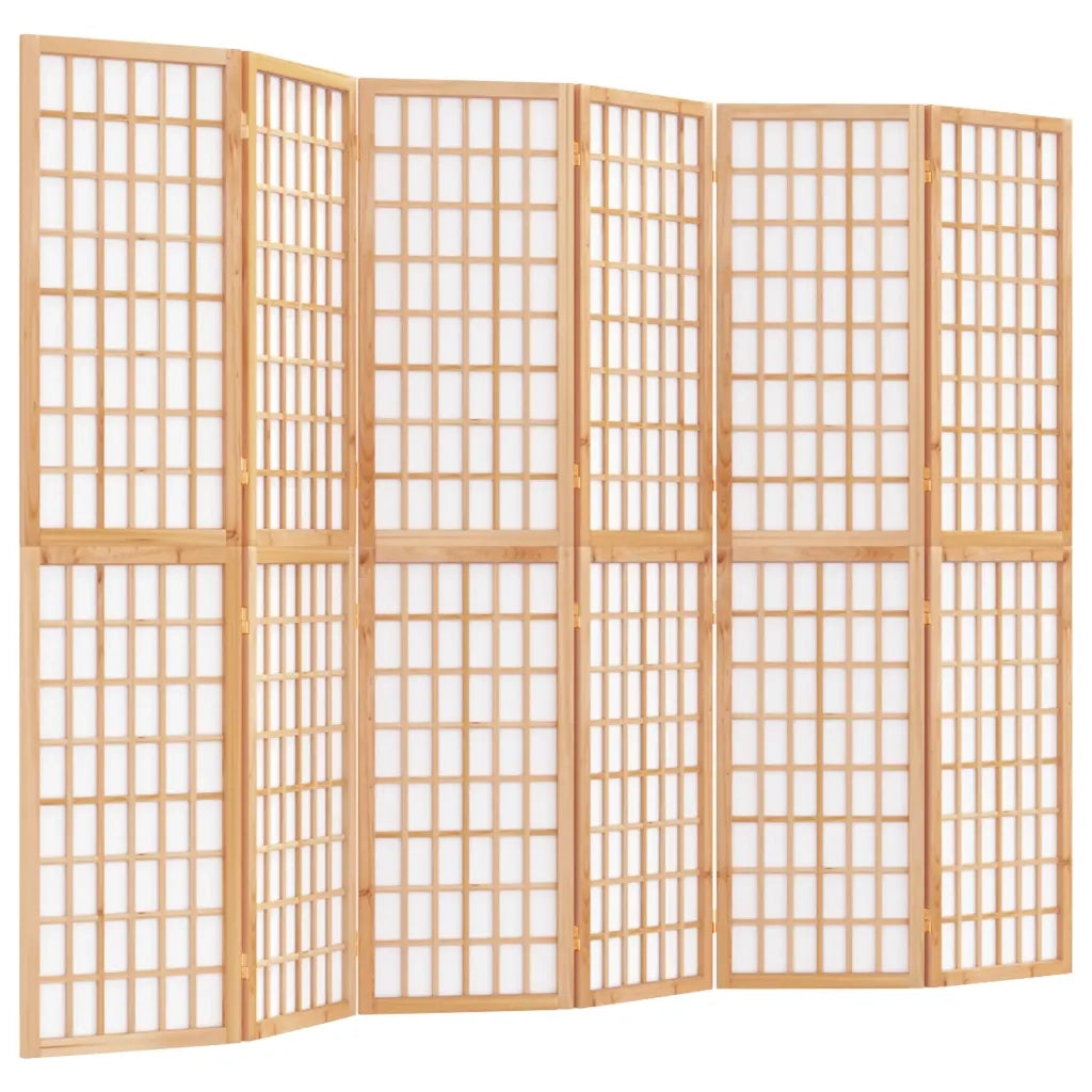 Divisorio Ambienti | Divider per stanze | Paravento Pieghevole 6 Pannelli Stile Giapponese 240x170 cm