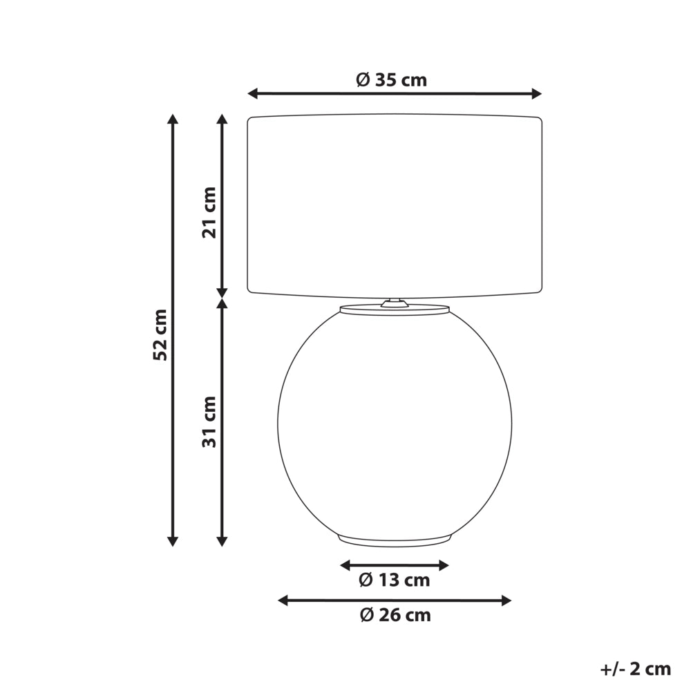 Lampada da tavolo a stelo con paralume in tessuto e base in ottone Design moderno Soggiorno