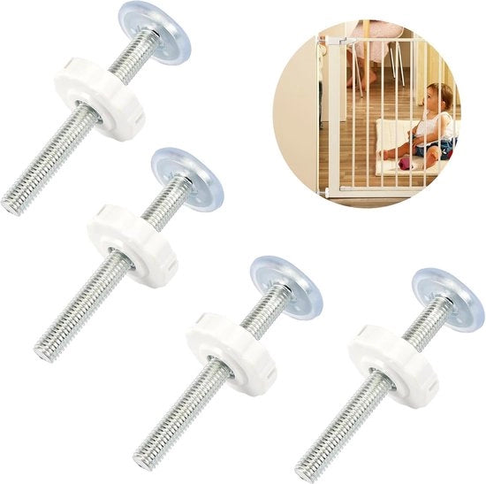Viti per passeggino - sicure per bambini e animali domestici - 4 pezzi - 90 mm