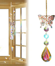 Ombrellone con Diamanti Colorati in Cristallo Sospeso - Parasole Decorativi - Regalo per Famiglia e Amici