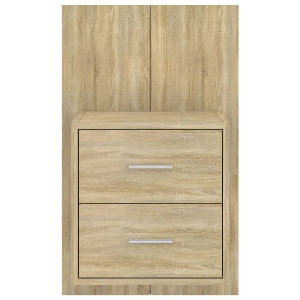 Comodini a Muro 2 pz Rovere Sonoma cod mxl 30869