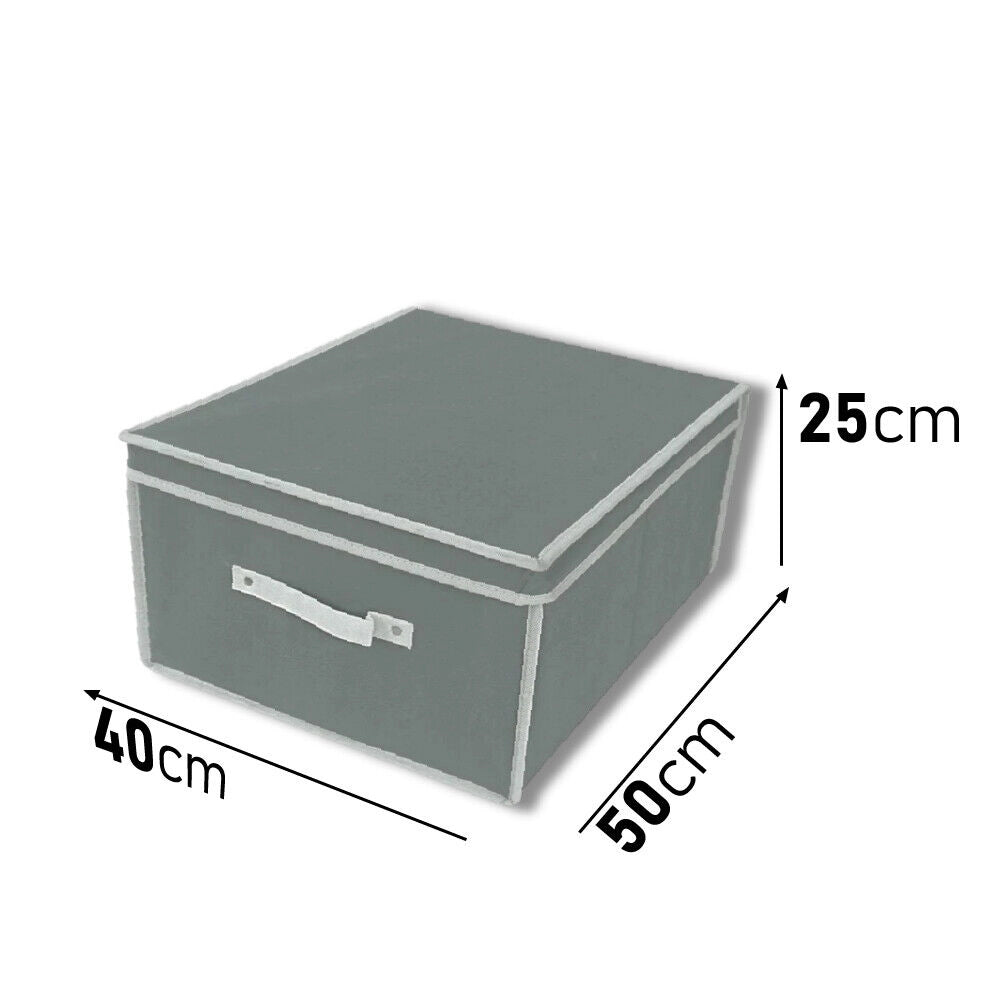 Scatole per il Cambio Stagione KIT 4pz in TNT Salvaspazio Pieghevole 50x40 H25cm