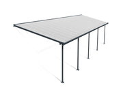 Canopia Feria Pergola Addossata in Alluminio  3X10.9 m Grigio