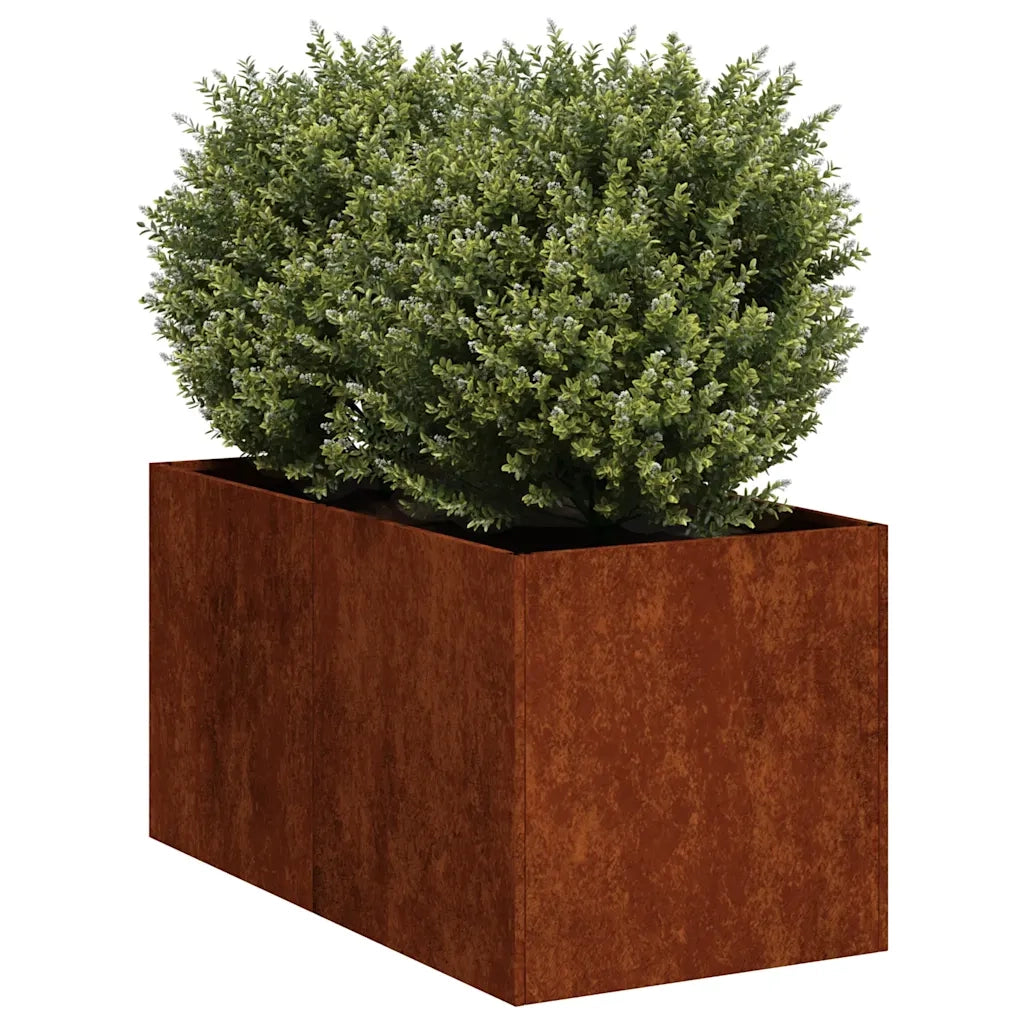 Fioriera Arrugginita 40x80x40 cm in Acciaio Corten 860737