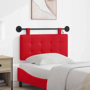 Testiera sospesa Con luce LED Rosso Similpelle