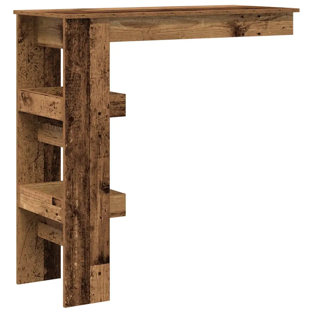 vidaXL Bancone da Muro Legno Antico 102x45x103,5cm Legno Multistrato