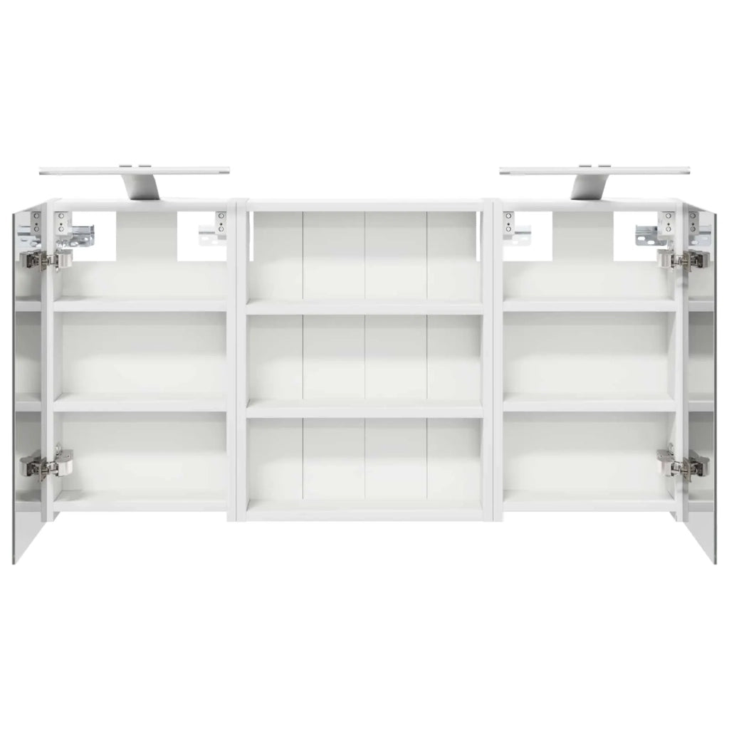 Set di Armadi da Bagno con lo scaffale 3 pcs 100 x 10,5 x 50 cm
