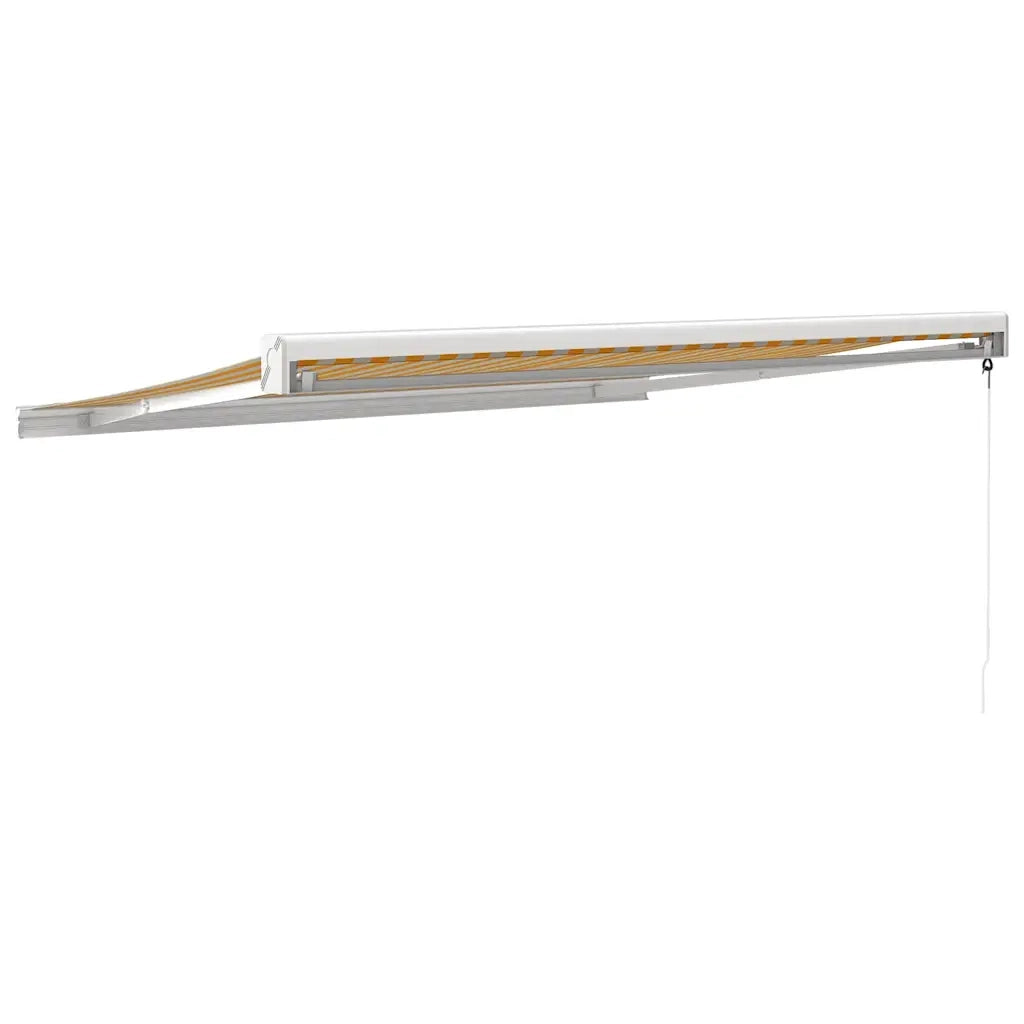 Tenda Retrattile Gialla e Bianca 3x2,5 m in Tessuto e Alluminio 3154531