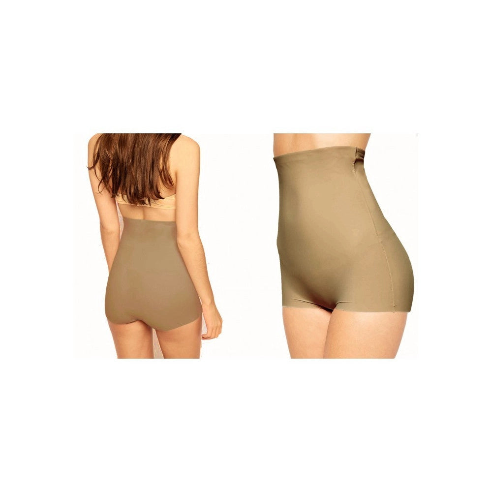 Trade Shop - Pantaloncino Guaina Contenitiva Vita Alta Snellente Modellante Push Up -
