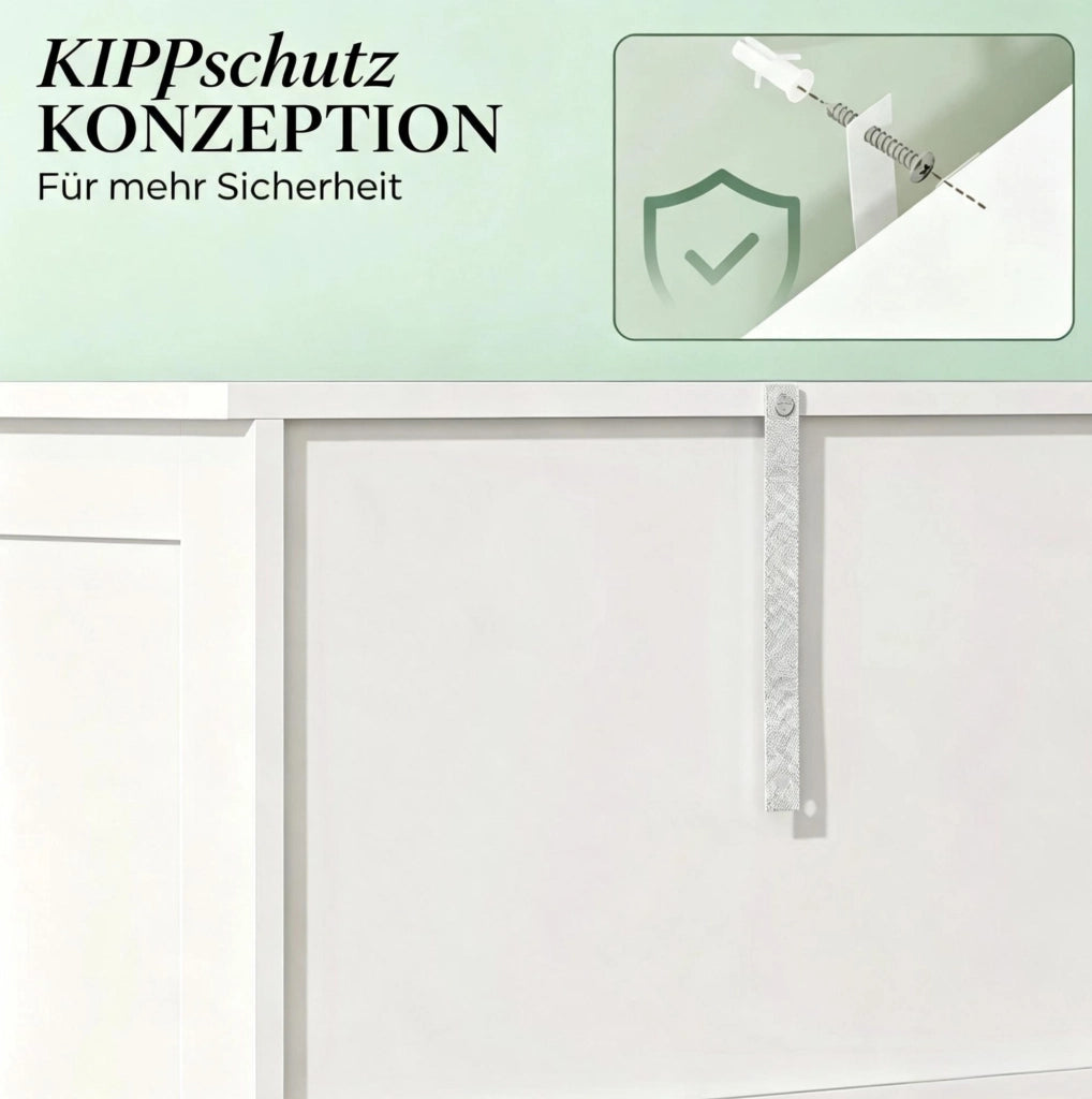 MOBILE BAGNO Autoportante 60x30x170,5 cm MDF Bianco con 6 ante