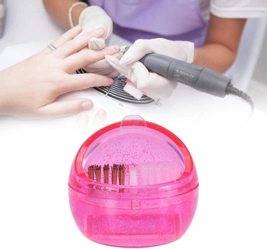 Pulitore di Cacciaviti Bicchiere a Doppia Pulizia Spazzola Pulizia Polvere Strumenti per Manicure per Bit Ceramici - Contenuto HTML Incluso.
