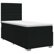 Letto box spring con materasso Nero 90 x 190 cm Tessuto 3454024