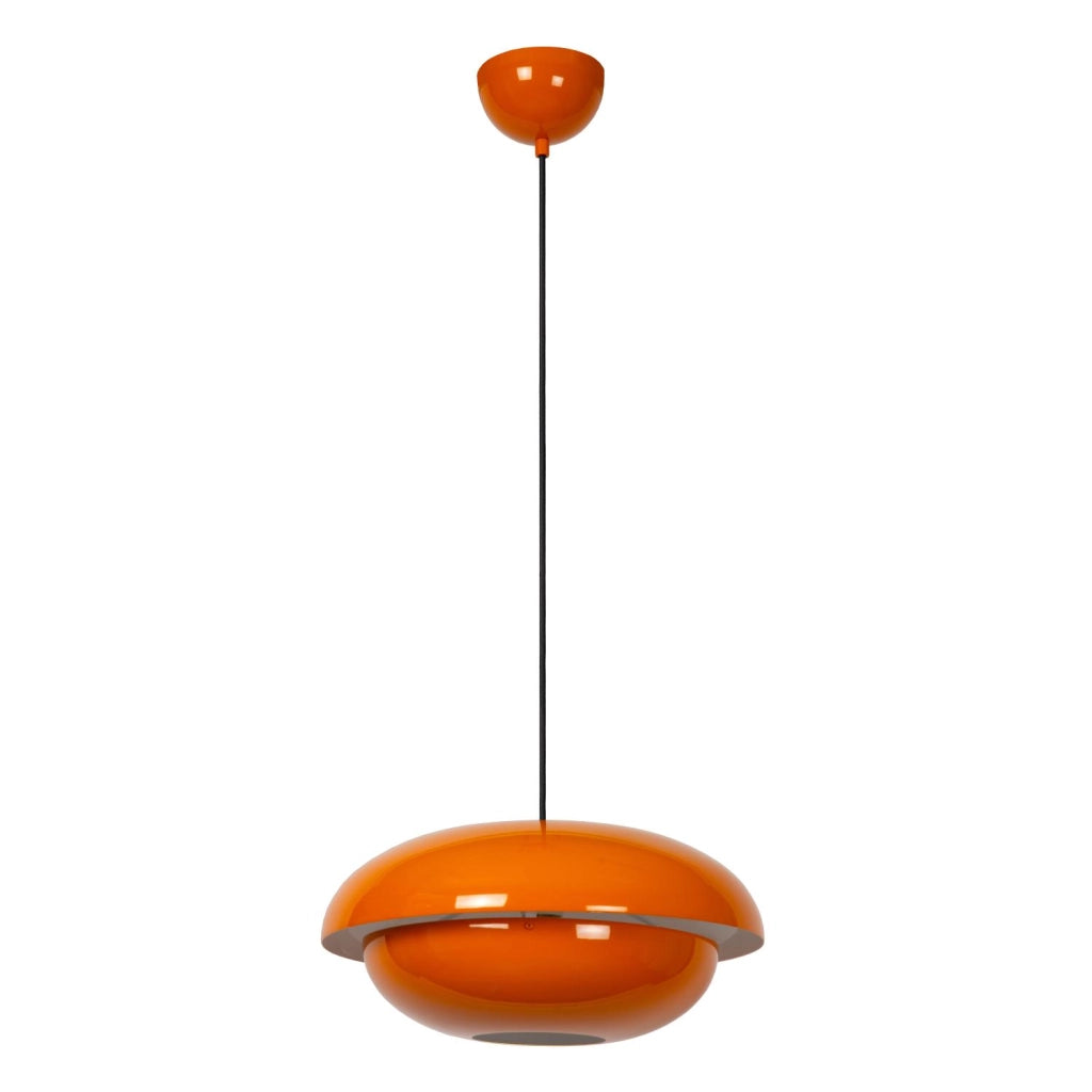 Lampada sospesa retro YOUNES 1xE27 arancione Lucide