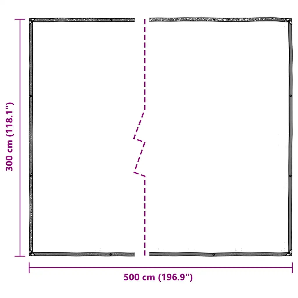 Telone Trasparente con Occhielli 3x5 m in Polietilene 4018557