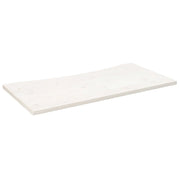 Piano Tavolo | Superficie Tavolo | Piano Scrivania Bianco 110x55x2,5 cm in Legno Massello di Pino