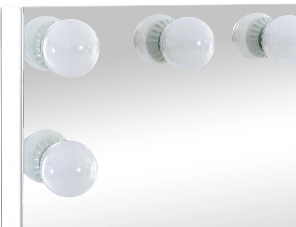 Specchio per trucco con luci Palmdale bianco