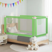 Sponda Letto di Sicurezza per Bambini Verde 160x25cm in Tessuto 10194