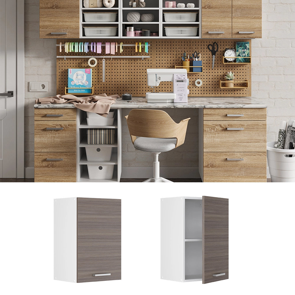 Vicco Pensile universale Grigio 40 cm con ripiani aperti