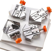 Attrezio per fissaggio a 90 gradi - Coda pieghevole - Materiale in acciaio inossidabile - Multifunzionale - Per lavorazione del legno - Risparmio di tempo e di efficienza - Fermo
