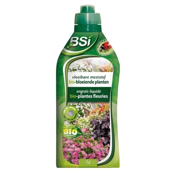 Concime organico liquido per piante da fiore - BSI - Stimola la fioritura - Con Oligoelementi 1L - UAB