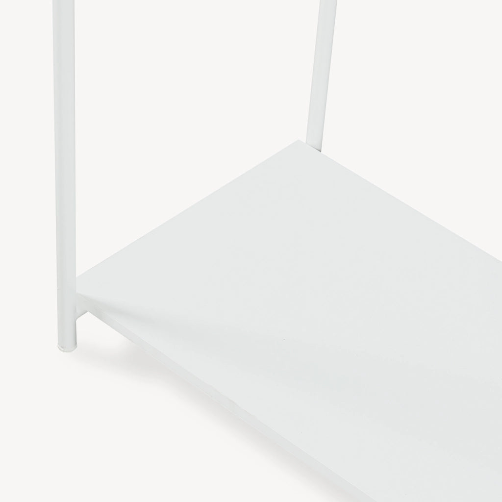 Guardaroba Aperto Verdfjorg con 3 Vani Appendiabiti e 3 Ripiani 200 x 110 x 40 cm - Bianco [en.casa]