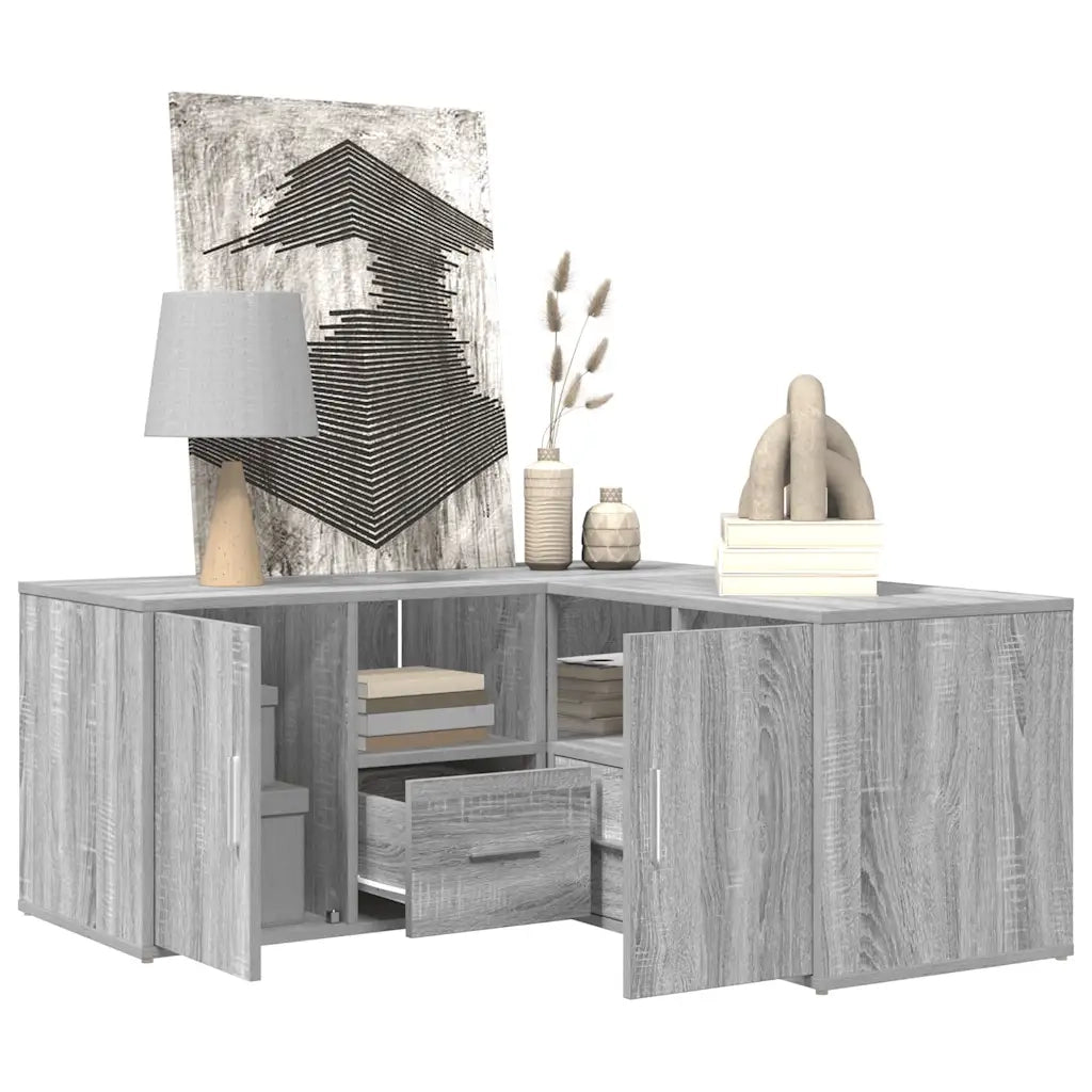 Mobile Angolare Grigio Sonoma 160x40x45 cm in Truciolato 3307824