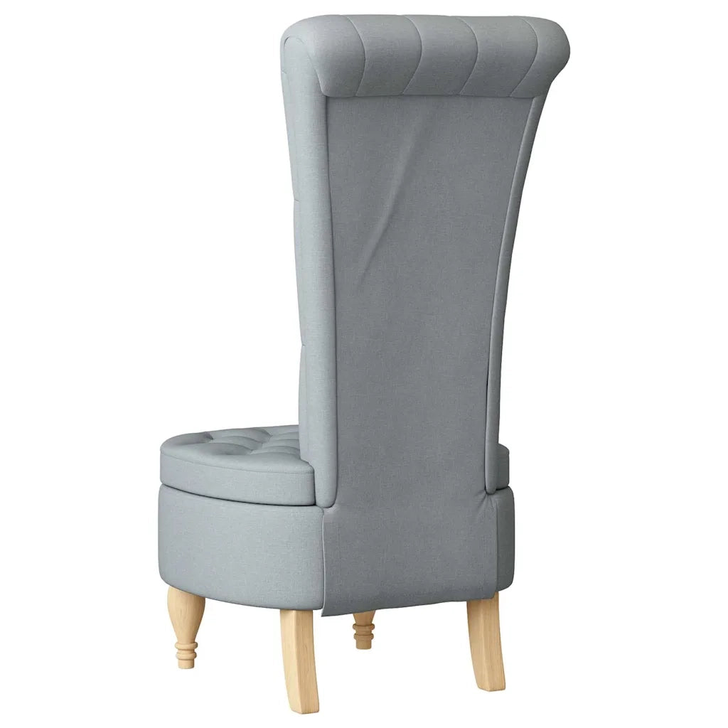 Divano Sedia-Poltrona Slipper Grigio chiaro 56,5 x 70 x 110 cm Tessuto