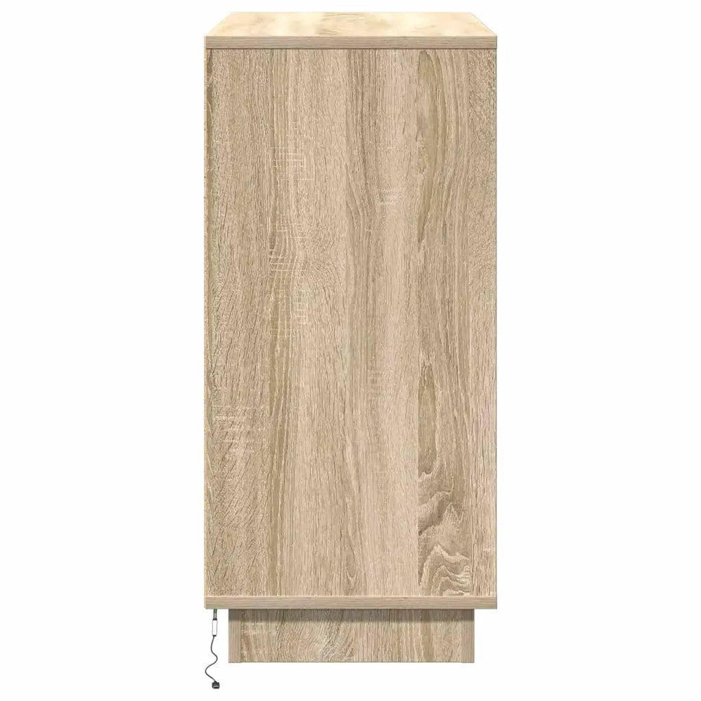 Credenza | Madia LED Rovere Sonoma 71 x 34,5 x 75 cm Legno multistrato